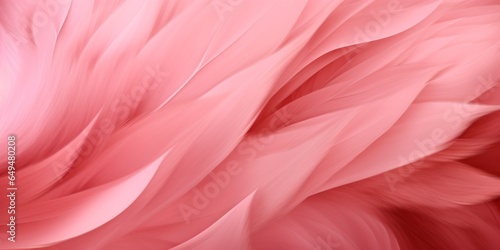 Pink Fur Creative Abstract Wavy Texture. Screen Wallpaper. Digiral Art. Abstract Bright Surface Liquid Horizontal Background. Ai Generated Vibrant Texture Pattern.