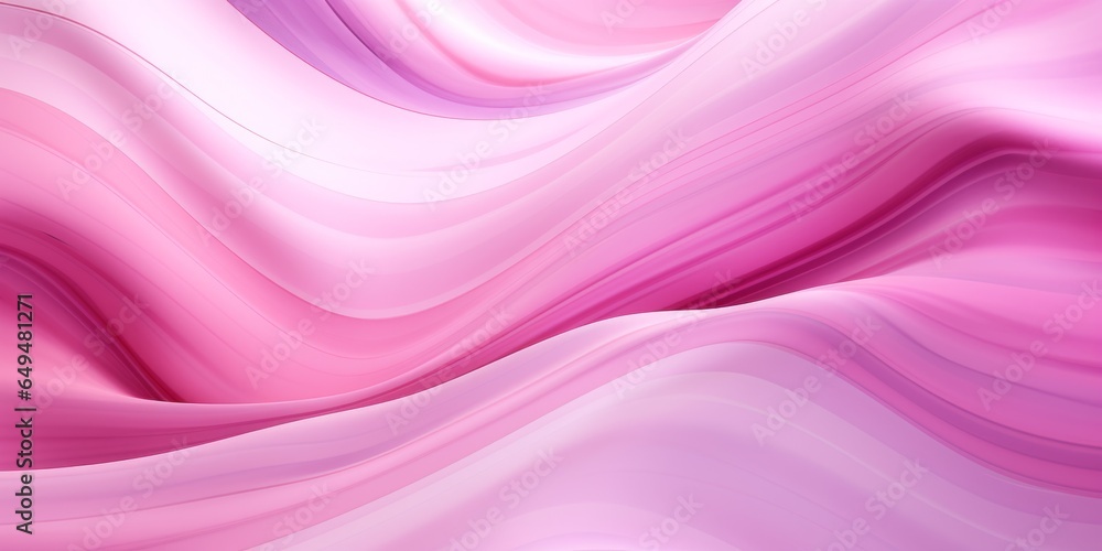 Fototapeta premium Pink Marble Creative Abstract Wavy Texture. Screen Wallpaper. Digiral Art. Abstract Bright Surface Liquid Horizontal Background. Ai Generated Vibrant Texture Pattern.