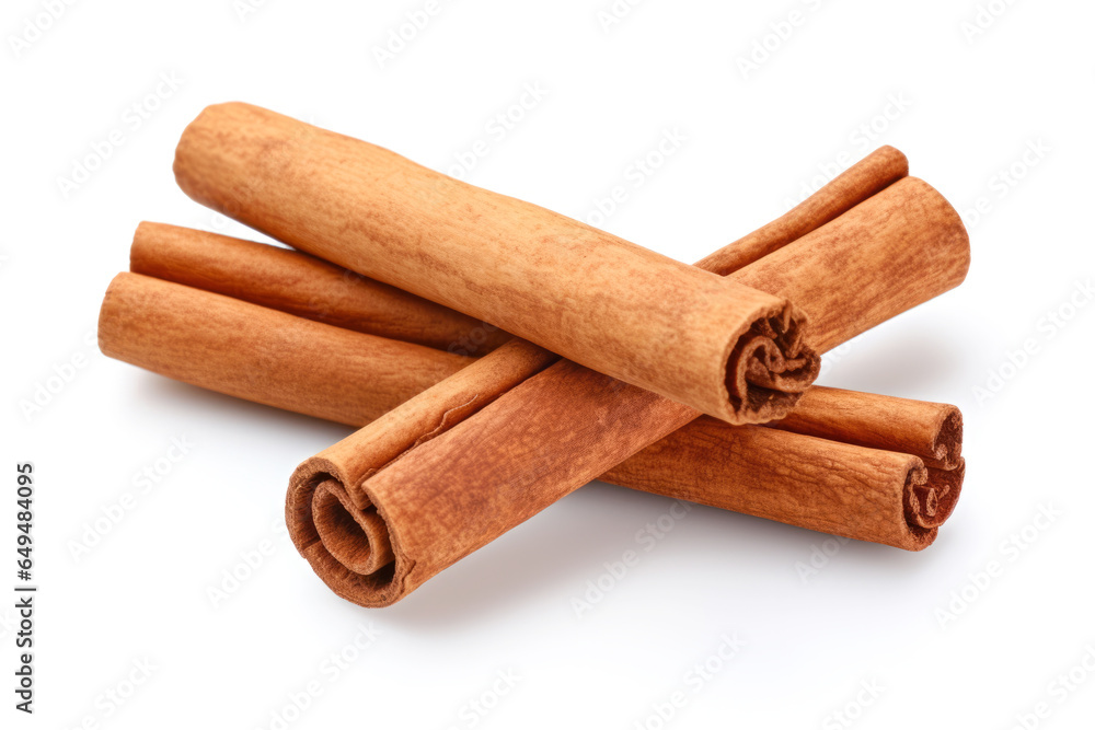 Beautiful cinnamon sticks isolated on white background, close up view.generative ai
Beautiful cinnamon sticks isolated on white background, close up view.generative ai