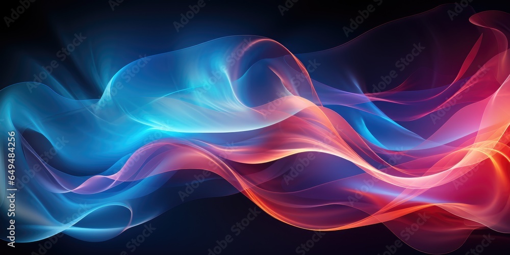 Abstract background with wispy smoke design. Generative AI Abstract background with wispy smoke design. Generative AI