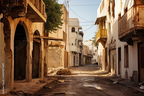Historic Jeddah s ancient district. Generative AI