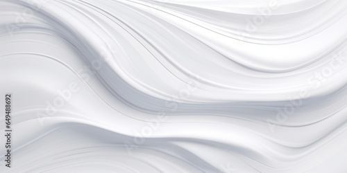 White Marble Creative Abstract Wavy Texture. Screen Wallpaper. Digiral Art. Abstract Bright Surface Liquid Horizontal Background. Ai Generated Vibrant Texture Pattern.