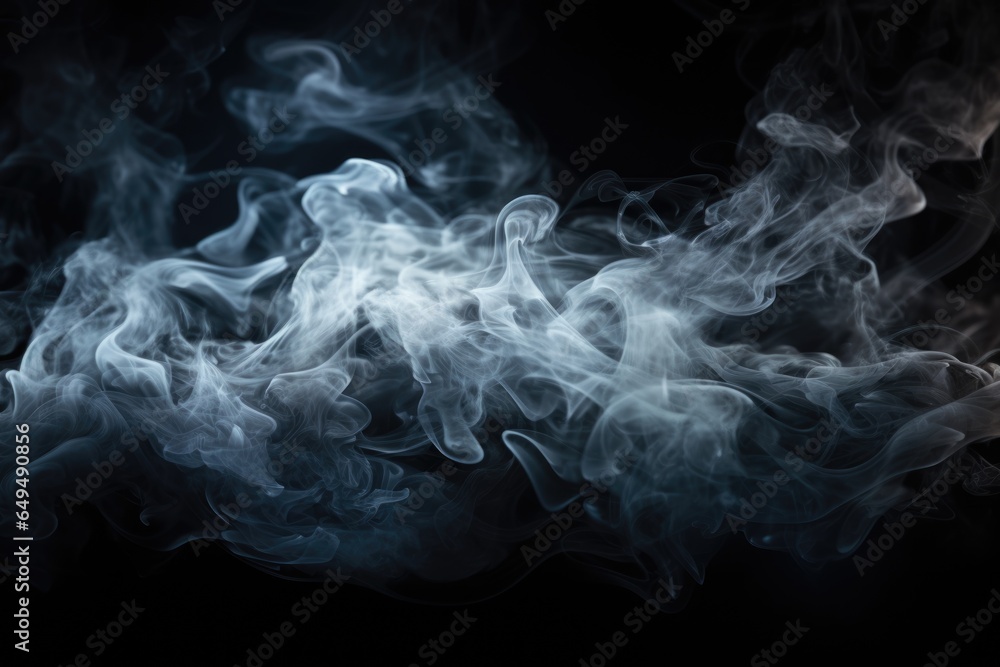 Dense smoke on black background. Dense smoke on black background.