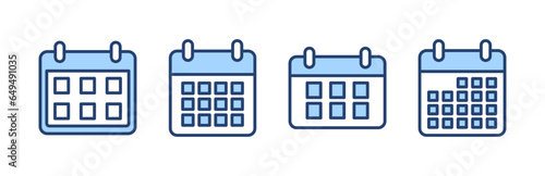 Calendar icon vector. Calender sign and symbol. Schedule icon symbol