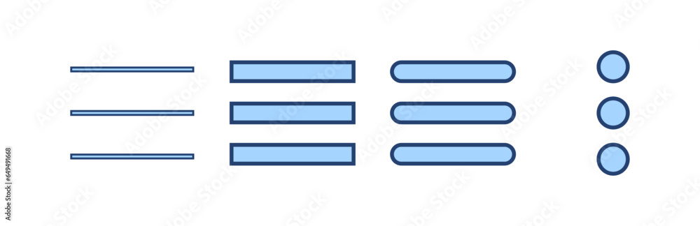 Menu icon vector. web menu sign and symbol. hamburger menu symbol Menu icon vector. web menu sign and symbol. hamburger menu symbol