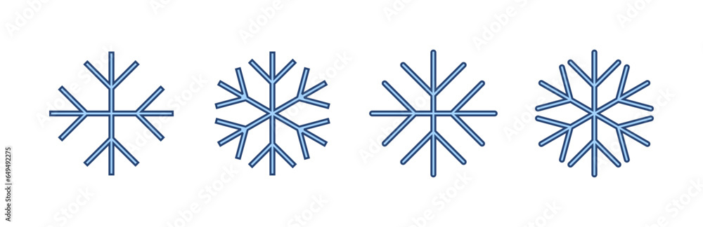 Snow icon vector. snowflake sign and symbol Snow icon vector. snowflake sign and symbol