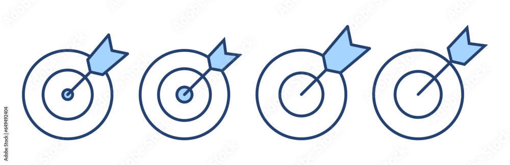 Target icon vector. goal icon vector. target marketing sign and symbol Target icon vector. goal icon vector. target marketing sign and symbol