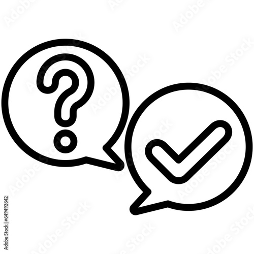 Conversation icon often used in design, websites, or applications, banner, flyer to convey specific concepts related to Assessment, educational, evaluative, and analytical purposes. 