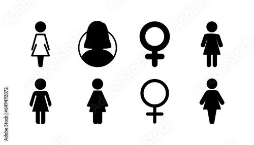 Female icon vector. toilet icon. restroom sign. gender