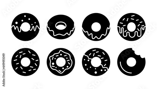 Donut icon vector. doughnut icon. donut logo
