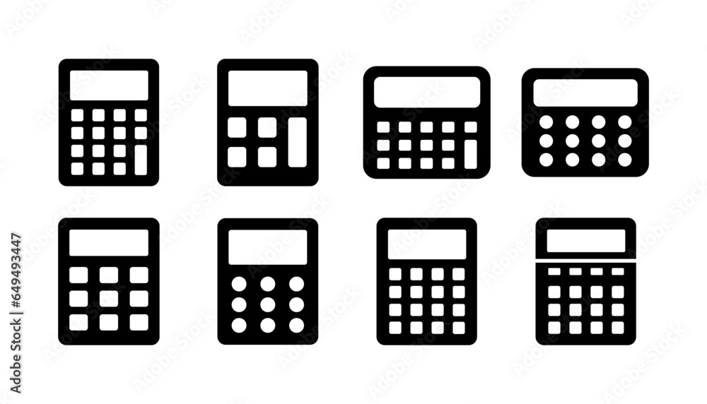 Calculator icon vector. math icon. finances sign Calculator icon vector. math icon. finances sign