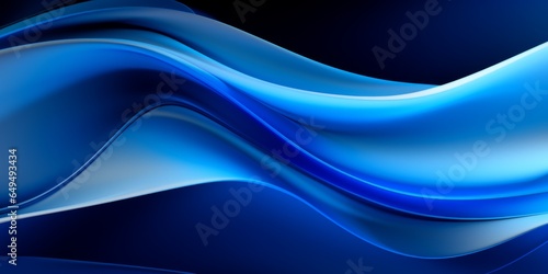 Blue Slime Creative Abstract Geometric Texture. Screen Wallpaper. Digiral Art. Abstract Bright Surface Geometrical Horizontal Background. Ai Generated Vibrant Texture Pattern.