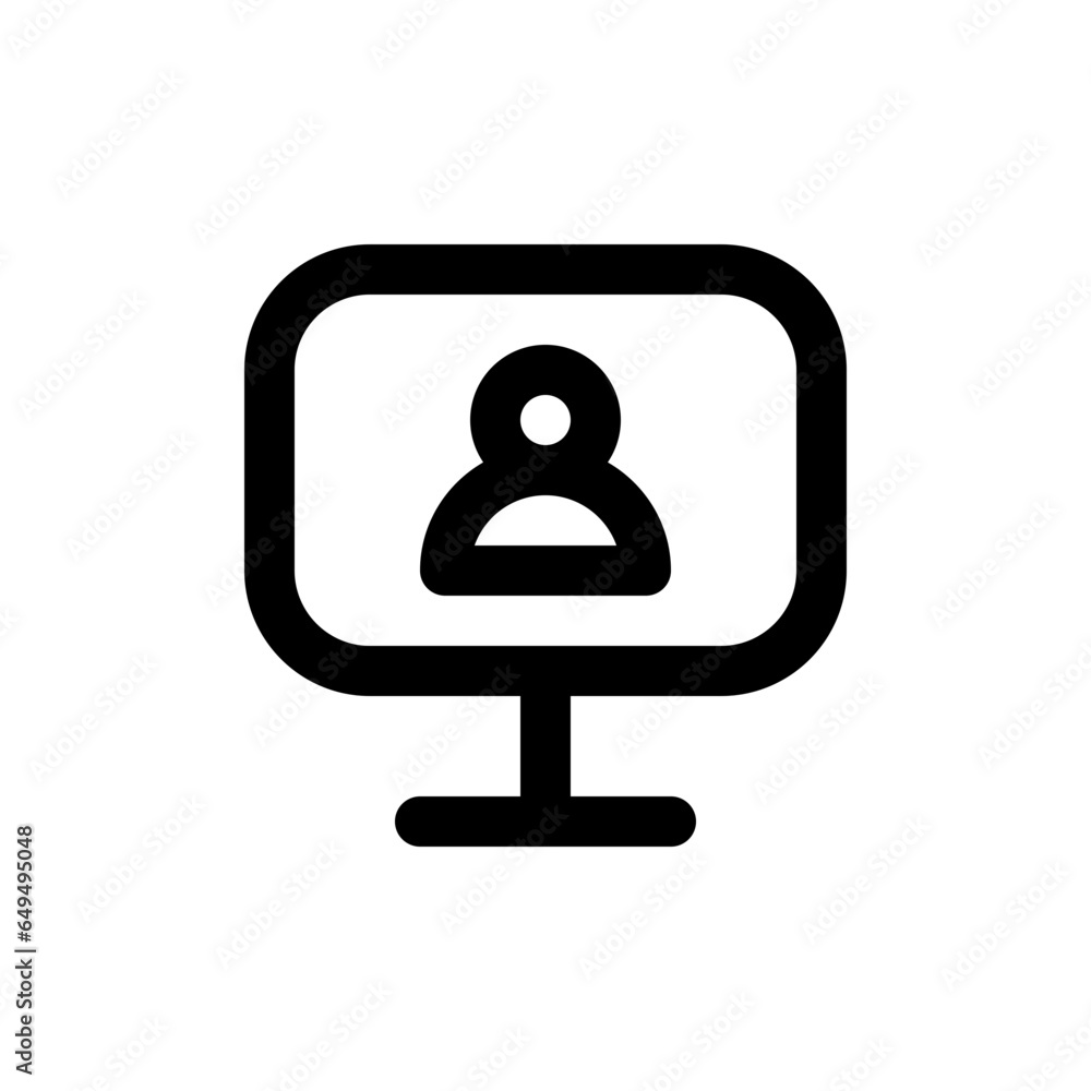 computer line icon computer line icon