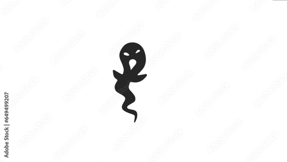 Black Ghost Flying Loop Motion Graphics Video with White Transparent Background and Alpha Channel Black Ghost Flying Loop Motion Graphics Video with White Transparent Background and Alpha Channel