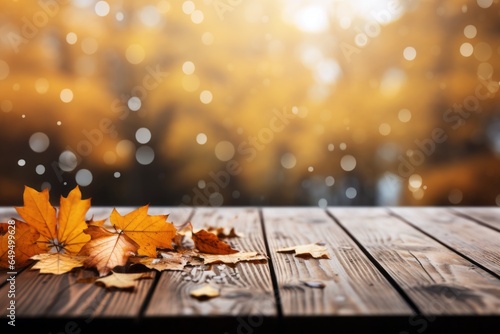 Fallen autumn leaves. Background with selective focus and copy space © top images