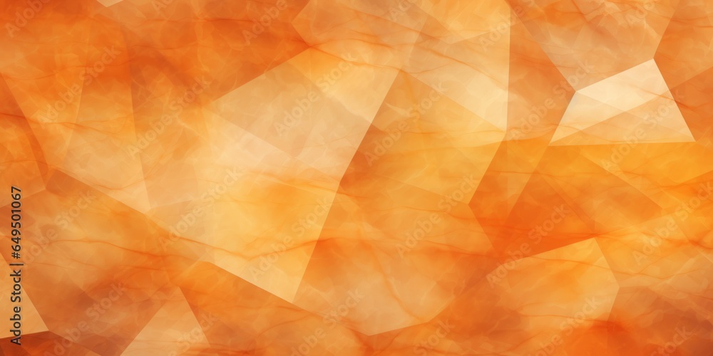 Orange Marble Creative Abstract Geometric Texture. Screen Wallpaper. Digiral Art. Abstract Bright Surface Geometrical Horizontal Background. Ai Generated Vibrant Texture Pattern.