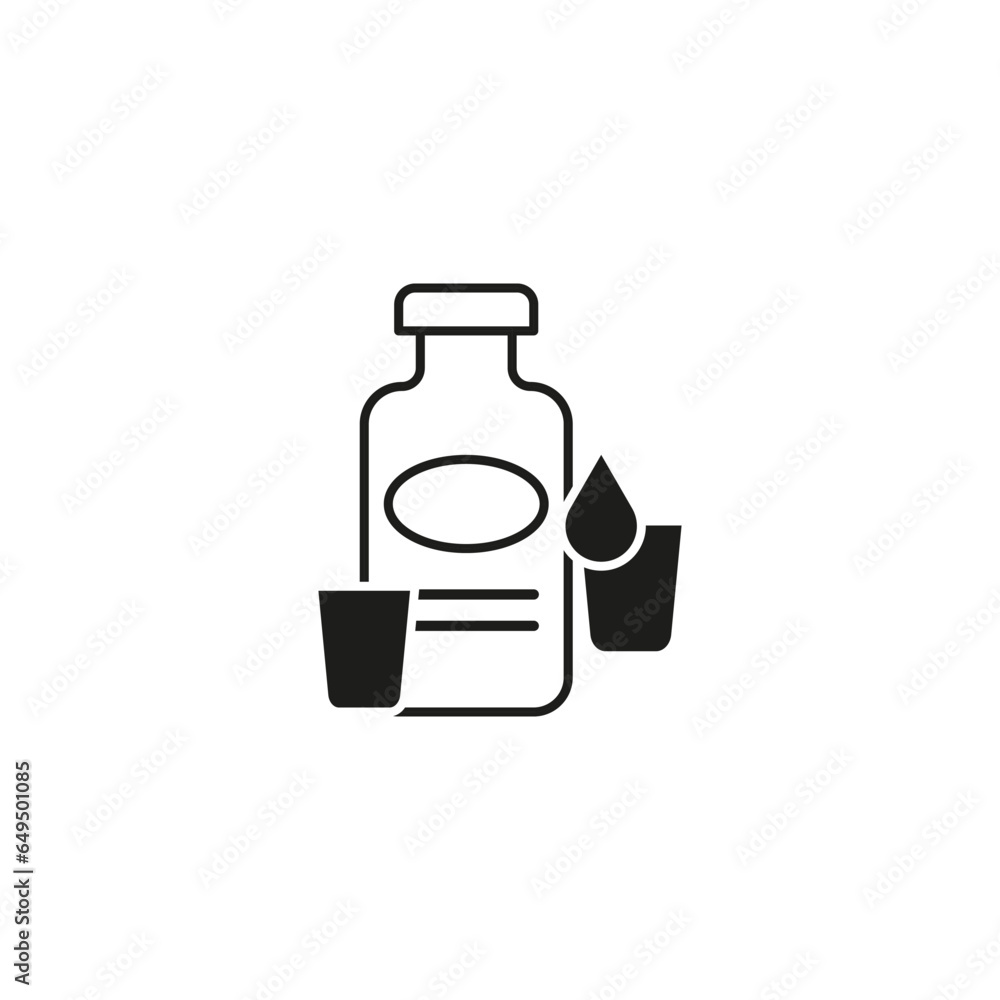 Medicine bottle icon. Vector illustration. EPS 10. Medicine bottle icon. Vector illustration. EPS 10.