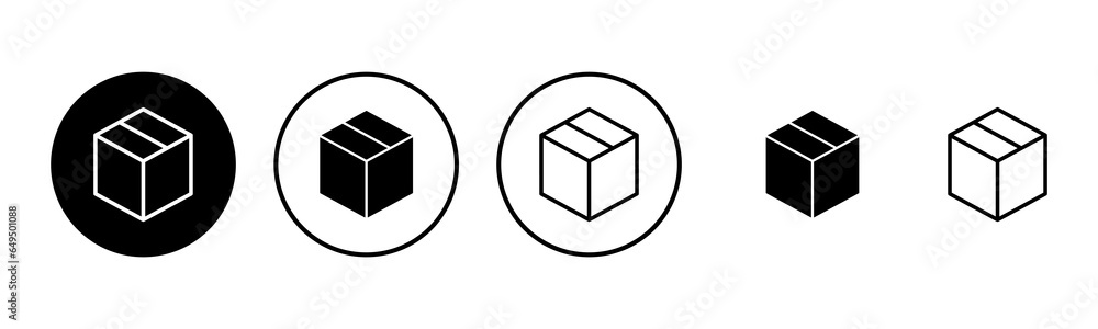 Box icon set illustration. box sign and symbol, parcel, package Box icon set illustration. box sign and symbol, parcel, package