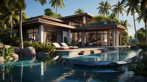 Tropical Villa with Infinity Pool