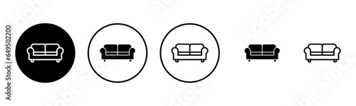 Sofa icon set illustration. sofa sign and symbol. furniture icon