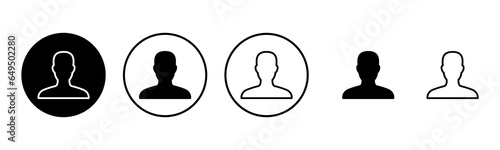 User Icon set illustration. person sign and symbol. people icon.