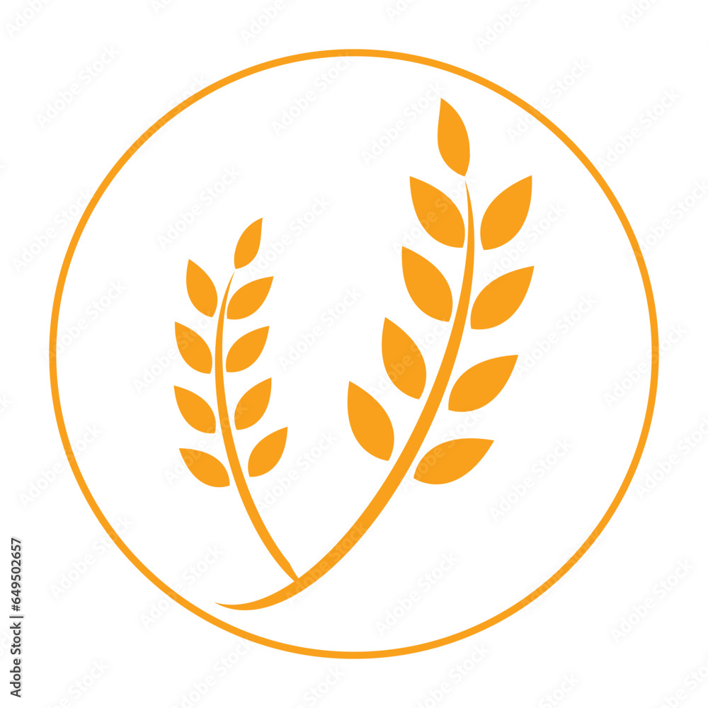 Agriculture wheat Logo Agriculture wheat Logo