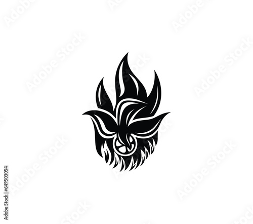 Holy Spirit Fire Line, art vector design
