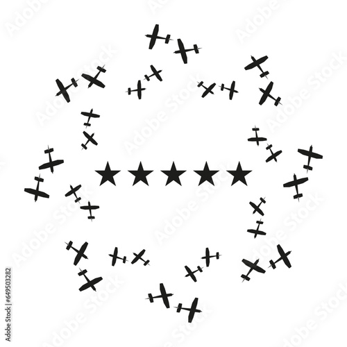 Airplane icon . Vector illustration. EPS 10.