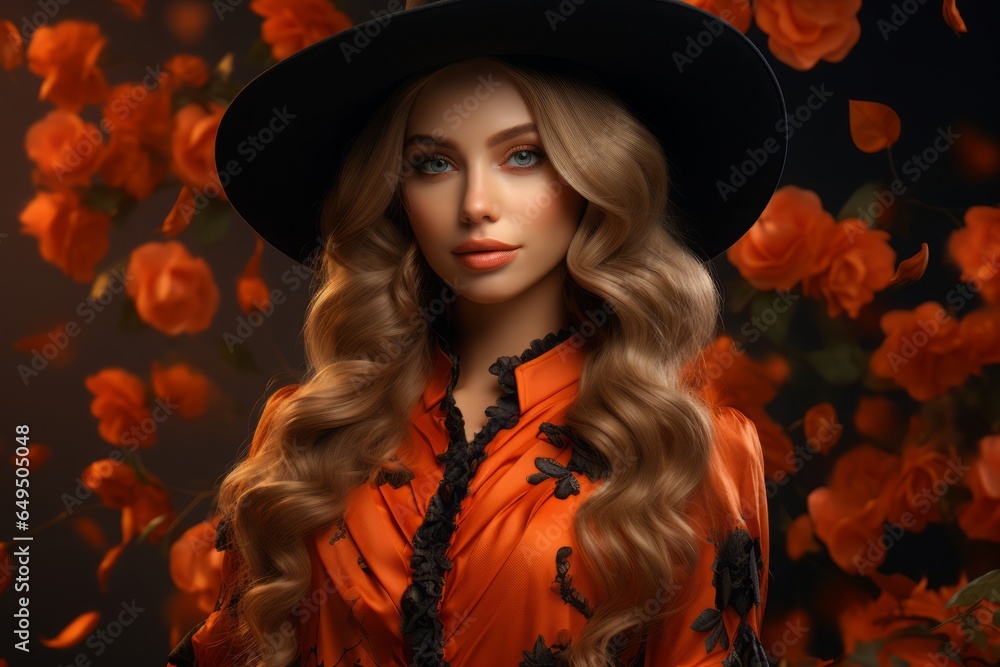 ハットを被った女性,Generative AI AI画像 ハットを被った女性,Generative AI AI画像