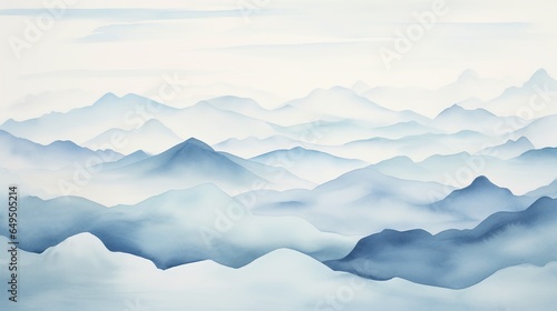 mountains and clouds PPT Backgrounds