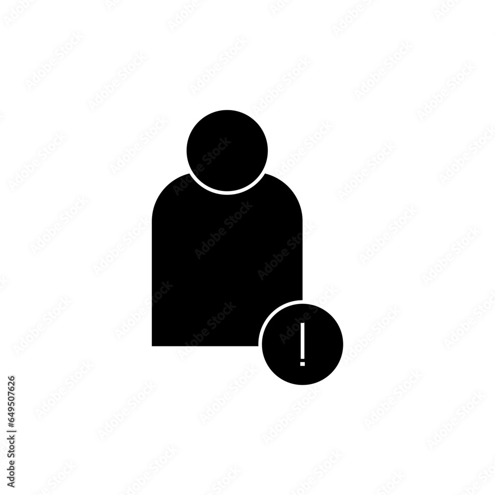 Human Error Icon. Unprofessionalism, Malpractice Symbol. Human Error Icon. Unprofessionalism, Malpractice Symbol.