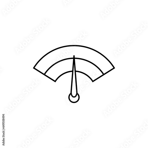 Moderate Icon. Medium, Average Symbol.