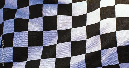 Racing Flag in a 3D animation