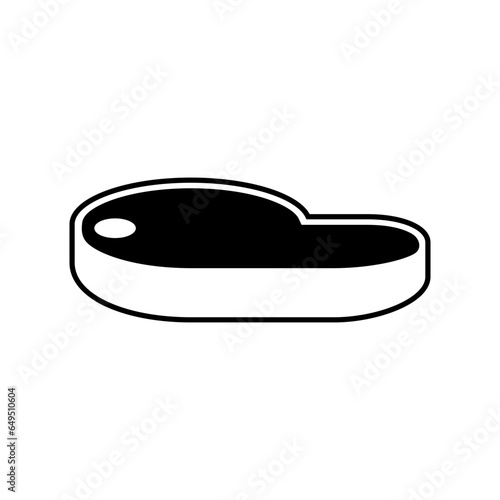 Grilled Meat Icon. BBQ, Barbecue Symbol - Vector.