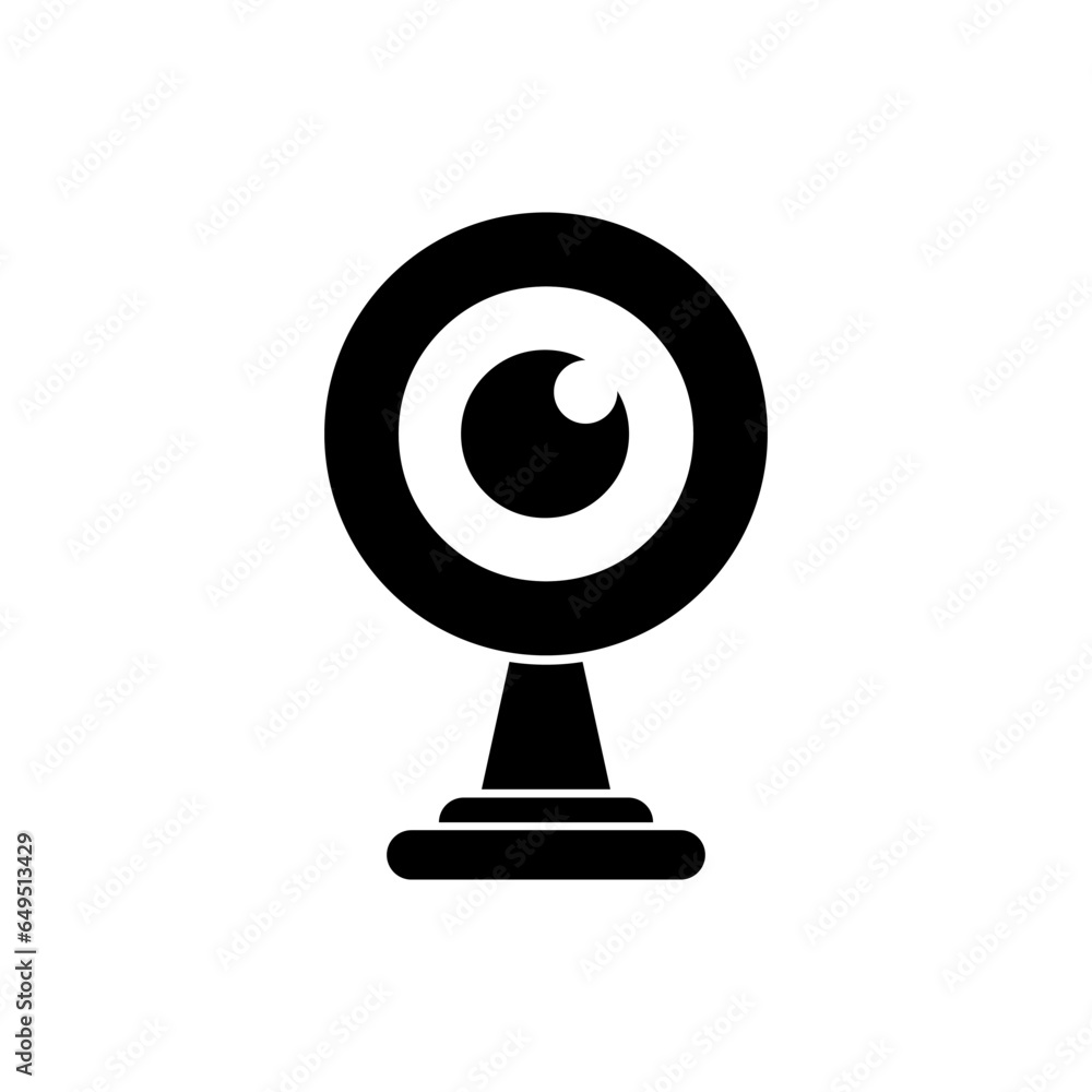 Webcam Icon. Conference Technology Element Symbol - Vector. Webcam Icon. Conference Technology Element Symbol - Vector.