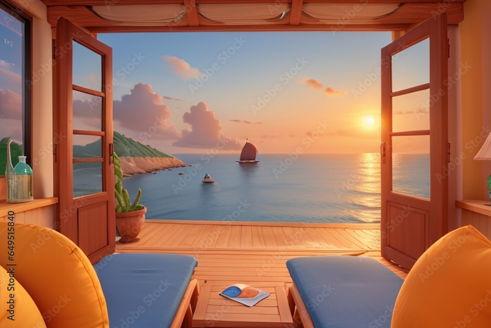 Fototapeta premium sun rise