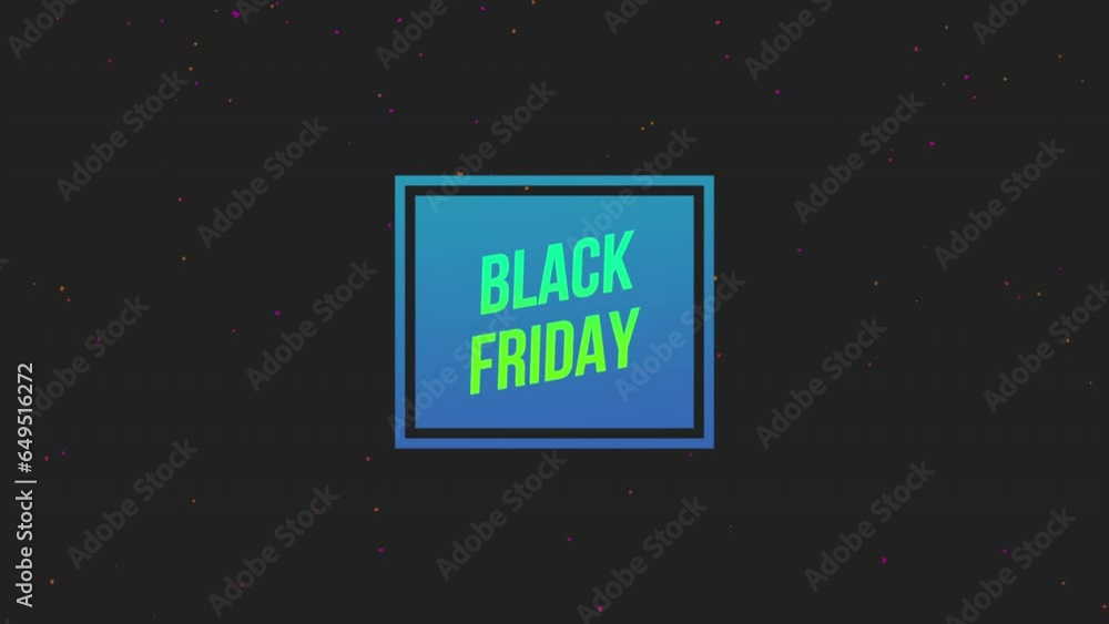 Modern Black Friday text in frame on black gradient, motion abstract holidays, minimalism and promo style background Modern Black Friday text in frame on black gradient, motion abstract holidays, minimalism and promo style background