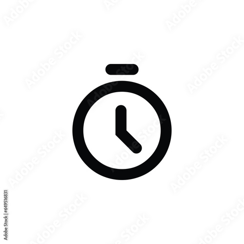clock icon vector, element for design , alarm, time, illustrator white background