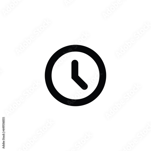 clock icon vector, element for design , alarm, time, illustrator white background