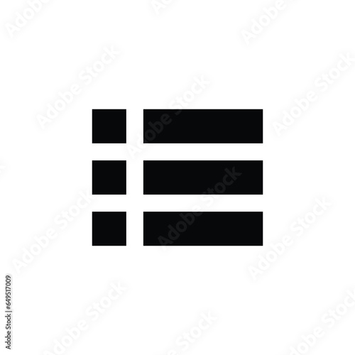 menu icon ui, element for design, white background, vector illustration