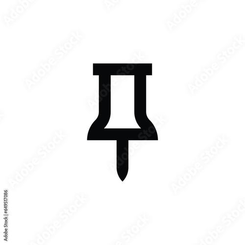 pin icon, location, mark, map, element for design, white background