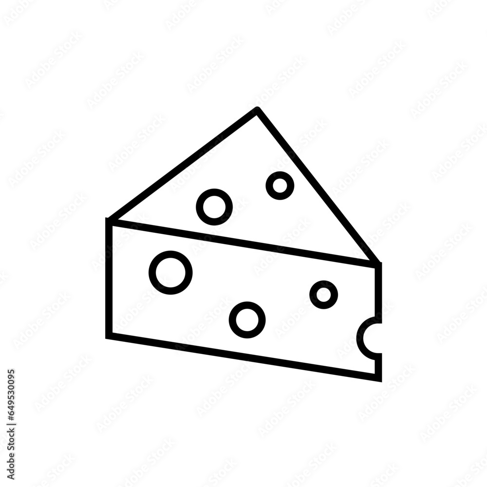 Cheese farming icon with black outline. cheese, food, cheddar, gourmet, snack, product, dairy. Vector illustration Cheese farming icon with black outline. cheese, food, cheddar, gourmet, snack, product, dairy. Vector illustration