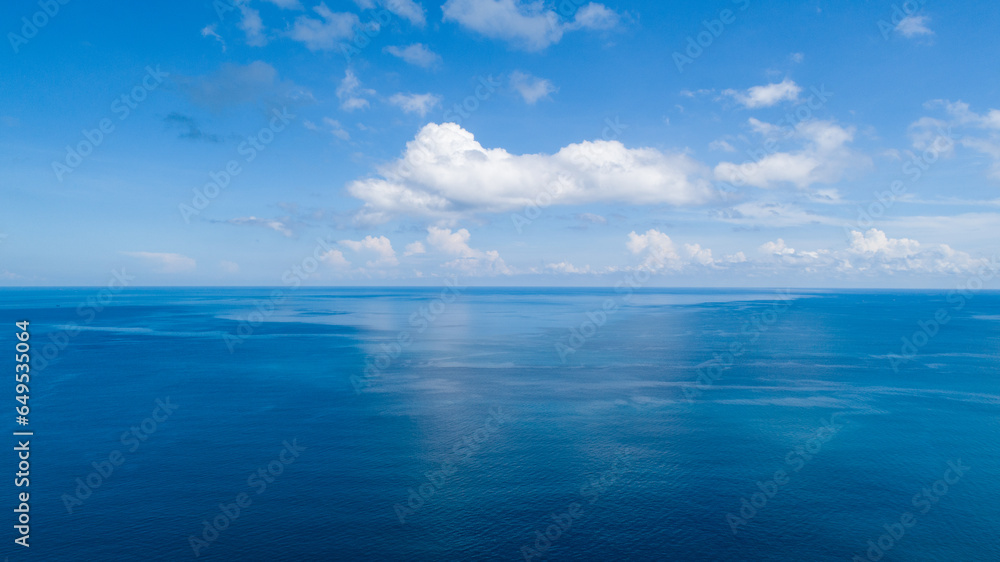 Waves sea water surface nature background,Sun rays over sea, Bird's eye view ocean in sunny day,Sea ocean waves water background