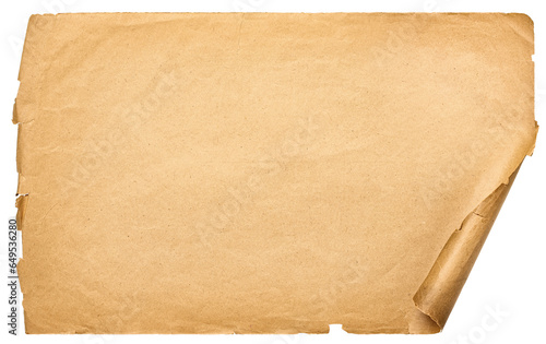 vintage scroll isolated on ...