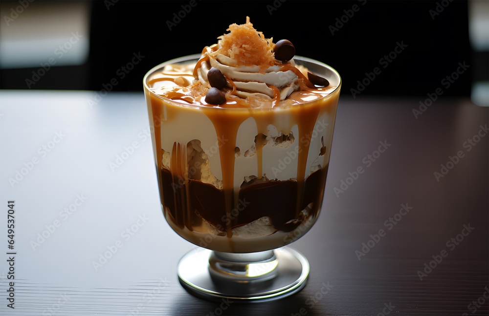 cream with chocolate ai generative cream with chocolate ai generative