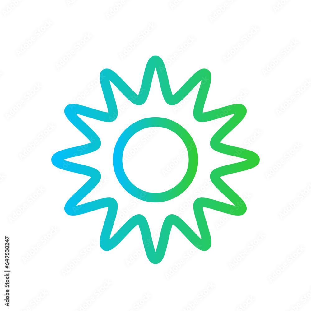 Quality of life personal growth icon with blue and green gradient outline. quality, life, happy, lifestyle, people, business, health. Vector illustration Quality of life personal growth icon with blue and green gradient outline. quality, life, happy, lifestyle, people, business, health. Vector illustration