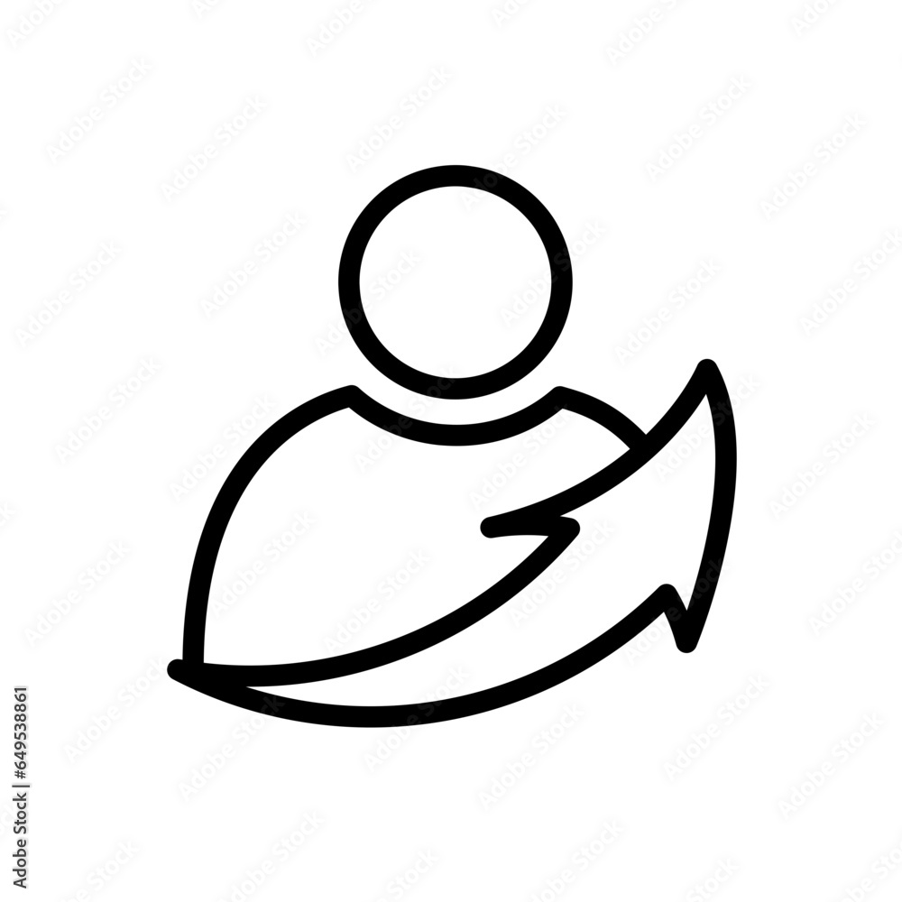 Personal personal growth icon with black outline. personal, computer, gym, fitness, training, information, workout. Vector illustration Personal personal growth icon with black outline. personal, computer, gym, fitness, training, information, workout. Vector illustration