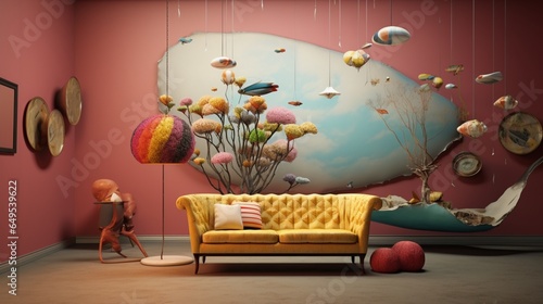Surrealism's whimsical touch in interior design and decor © DESIRED_PIC