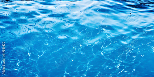 Water background ripple waves blue swimming pool pattern sea surface water in swimming pool Generative AI