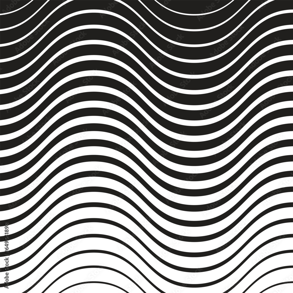 abstract geometric black big to small line pattern vector.